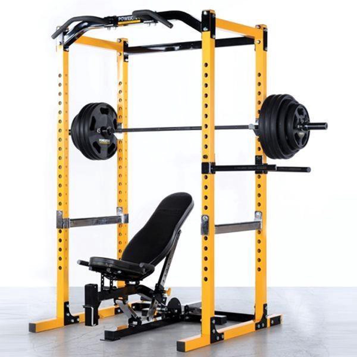 De Powertec WB-PR Power Rack Yellow in één oogopslag