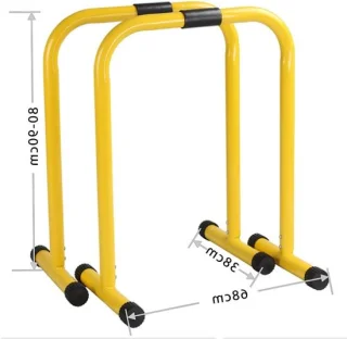 Pull up bar dip station fitnessapparatuur thuis kracht training zwart