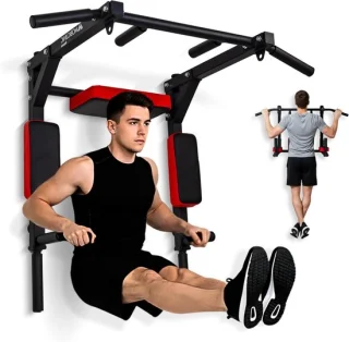 Pull-up bar fitness station zwart