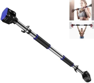 Pull-up bar horizontale stang krachttraining 110-138cm zilver