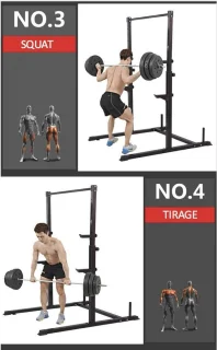 Pull-up fitnesstrainer, zwart