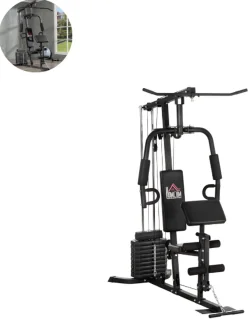 Pull Up Station Fitnessrek - Zwart
