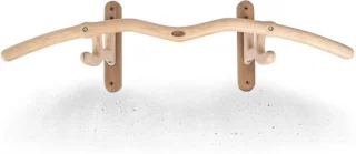 Pull-up station wandrek houtkleur