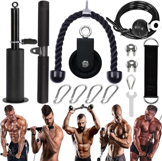 Pulley Cable System DIY Gewicht Fitness Set Armkracht Trainer