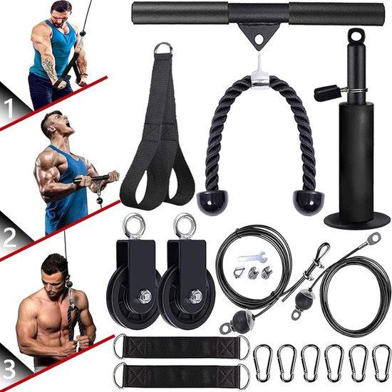 Pulley Cable System DIY Gewichttrainingsset voor Thuisgym
