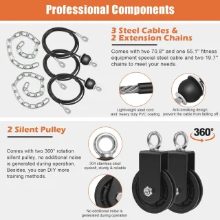 Pulley Katrolsysteem - Gewichtskabel