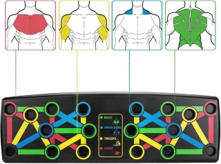 Push-up board multicolor