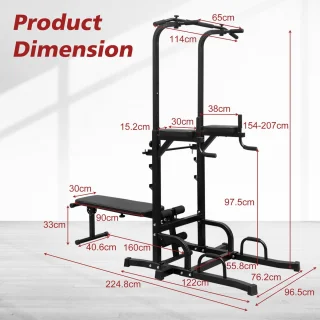 Re-purelife® Power Tower met Bank - Krachtstation