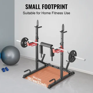RM Store® Squat Rek Verstelbaar Zwart