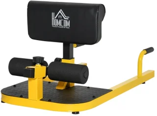 De Sissy Squat Trainer 3‑in‑1 - Staal, Geel/Zwart in één oogopslag