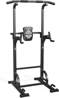 SnelShoppen power tower dip station zwart