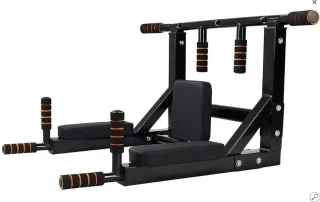 SOUTHWALL Fitness Station 2-in-1 Pull Up & Dip Bar Zwart/Rood