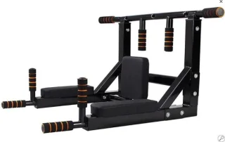 SOUTHWALL Fitness Station 2-in-1 Pull Up & Dip Bar Zwart/Rood
