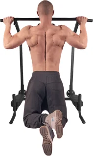 SOUTHWALL Pull Up Bar en Dip Bar Fitnessstation Zwart