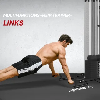SPORTNOW Gymstation 225 x 175 x 200 cm Zwart