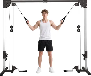 De SPORTNOW Kabelstation 245x85x207 cm zwart in één oogopslag