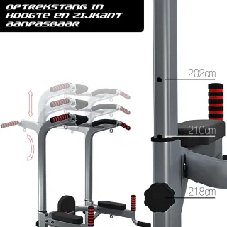 Sportstech PT300 krachttoren dip station