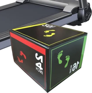 Springbox trainingsapparaat fitness kubus 40x50x60 cm zwart