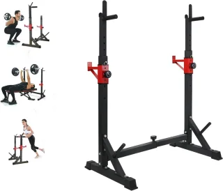 Squat Rack met Halterrek en Dipstation