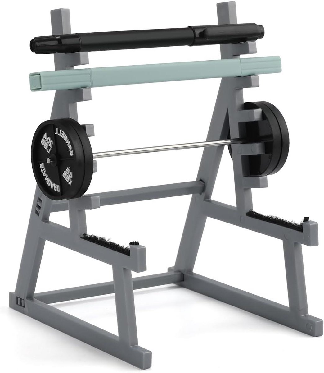 De Squat Rack Pen Holder Mini Barbell Rack Gym Decor in één oogopslag