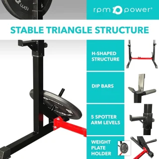 Squat Stand en Dip Station - Fitnessapparaat