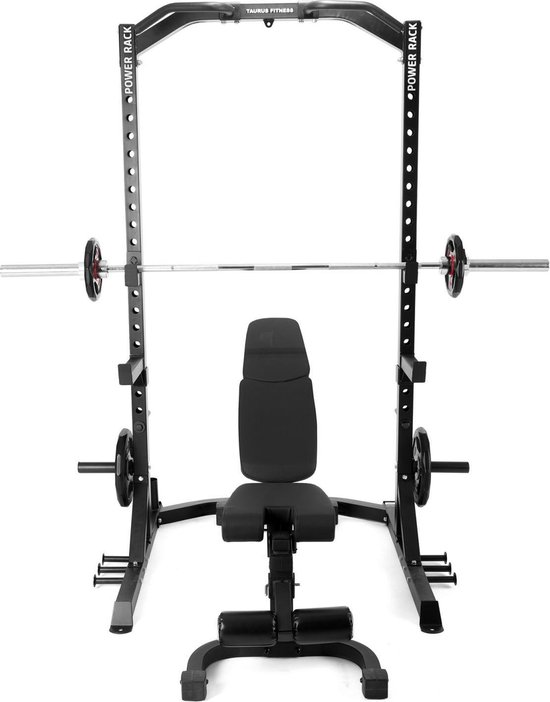 Taurus Squat Rack met Halterbank B990 F.I.D. review