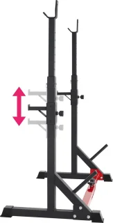 tectake® Squat Rack Verstelbaar Halterrek