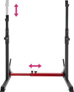 tectake® Squat Rack Verstelbaar Halterrek