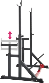 tectake Squat Rack Verstelbaar Langhalterrek
