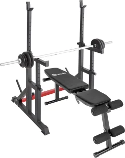 tectake Squat Rack Verstelbaar Langhalterrek