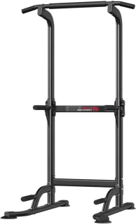 Thuis Fitness krachtstation optrekstang dipstation zwart