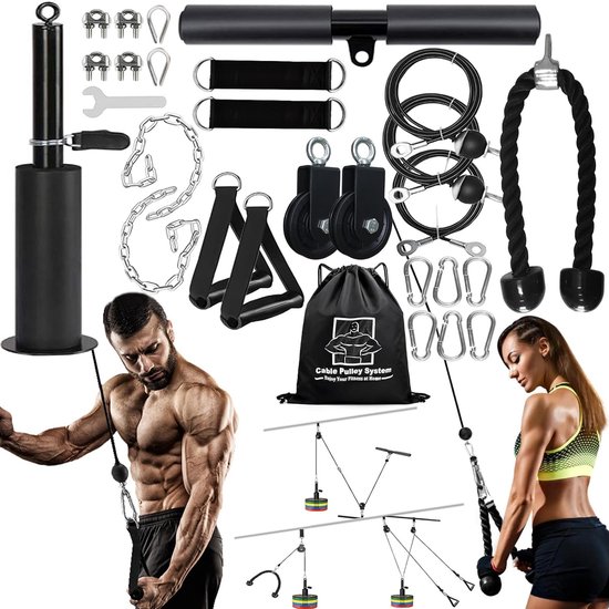 Thuis Fitness Pulley Kabelsysteem Set Krachttraining