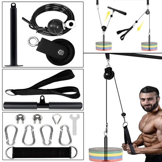 Thuis Fitness Pulley Kabelsysteem Set Krachttraining review