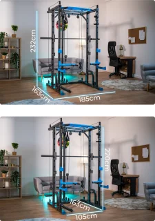 THUNDER Krachtstation SLIDE Smith Machine & Kabelsysteem