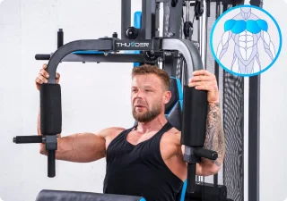 THUNDER® PUNCH Krachtstation Multistation Fitnessapparaat
