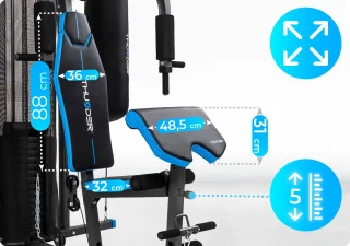 THUNDER® PUNCH Krachtstation Multistation Fitnessapparaat