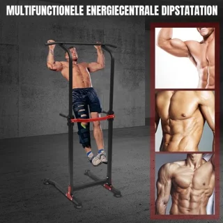 Thuys Power Tower Pull Up Bar 116cm Zwart