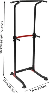 Thuys Power Tower Pull Up Bar 116cm Zwart