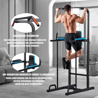 Thuys Power Tower Pull-Up Station Zwart