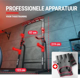 Thuys Squat Rack Half Rack Zwart