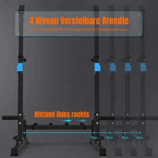Thuys Squat Rack Half Rack Zwart
