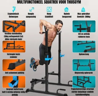 Thuys Squat Rack Half Rack Zwart
