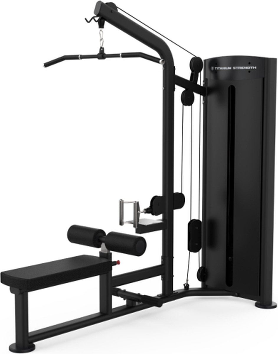De Titanium Strength Black Series Lat Pulldown & Seated Row in één oogopslag