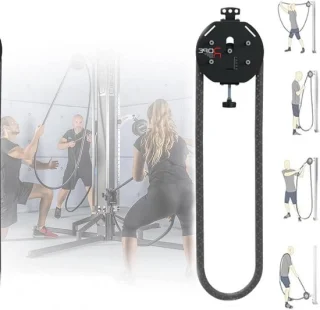 Trainer Kabelkatrolmachine Touwtrainer 30 kg Zwart
