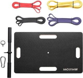 Trainingsplatform Grondplaat fitnessstation 57 x 35 cm natuurlijk multiplex