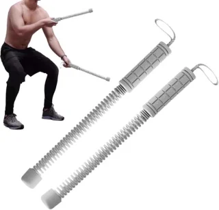 Trainingsstaaf Fitnessapparaat – 48x3 cm Grijs