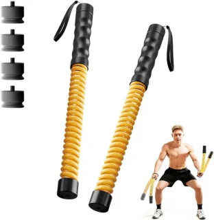 Trainingsstokken 2 stuks 4 gewichten geel