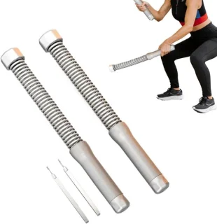 Trainingsstokken en slagtouw set - 47 cm grijs
