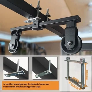 Trekapparaat voor power rack - krachtstation