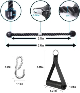 Triceps Trekkoord Set - Fitness Accessoire